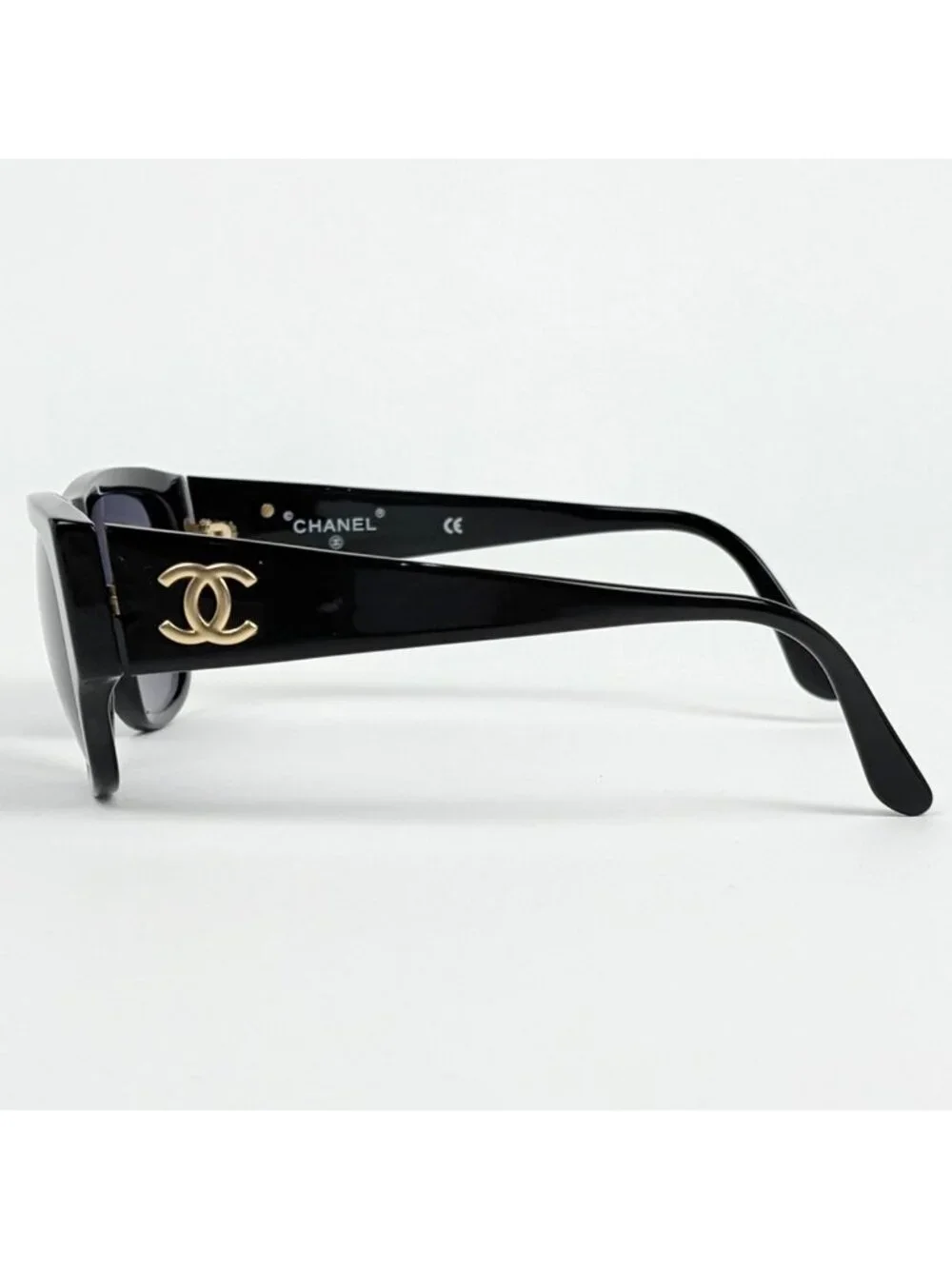 Chanel Sunglasses CC Logo Eyewear Acetate Black